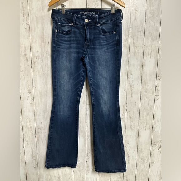 American Eagle Outfitters Denim - American Eagle Outfitters Dark Blue Kick Boot Jeans Size 10